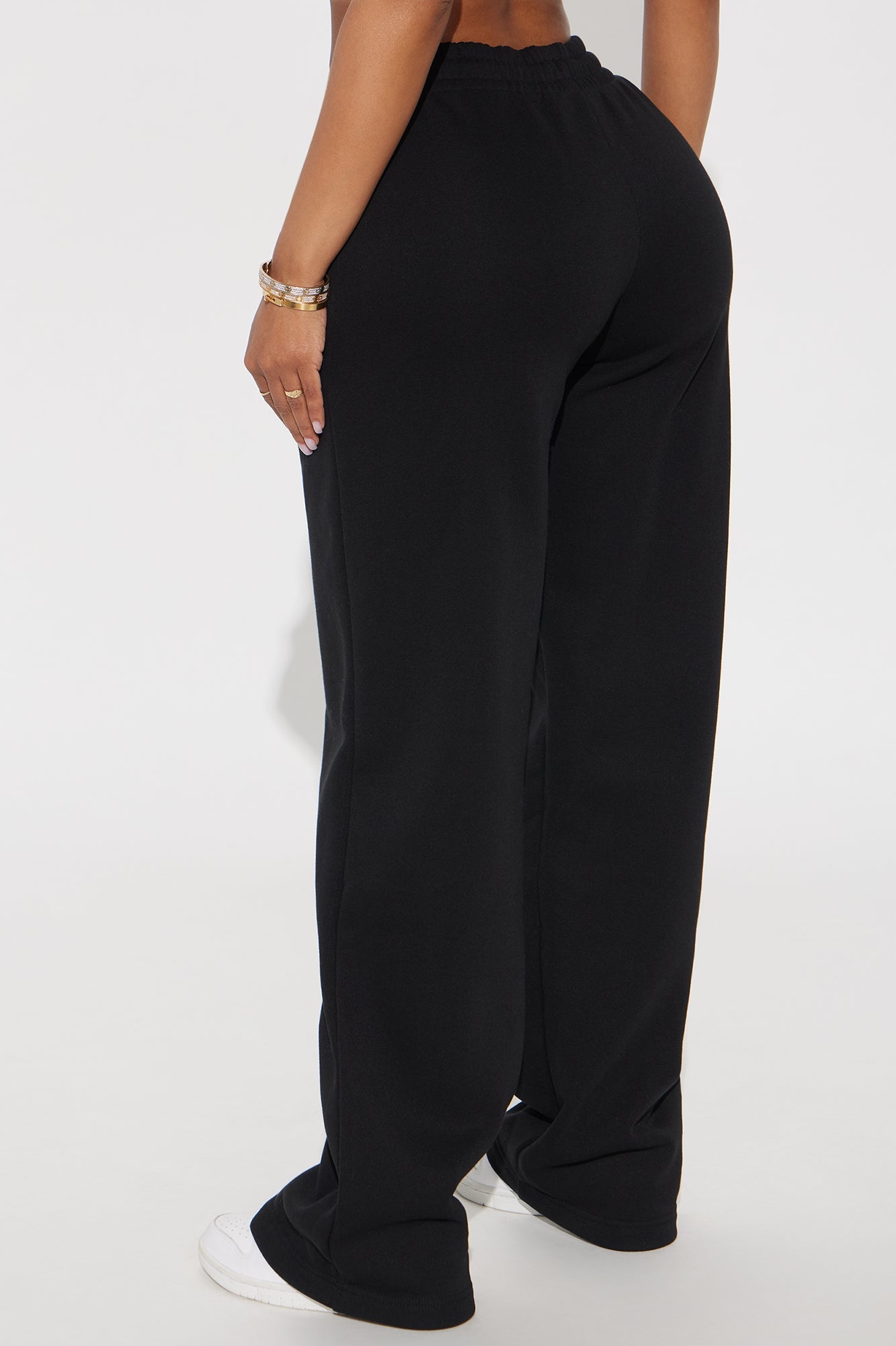 Von Dutch Timeless Wide Leg Pant - Black/Green