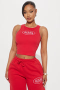 Von Dutch Timeless Tank Top - Red/White
