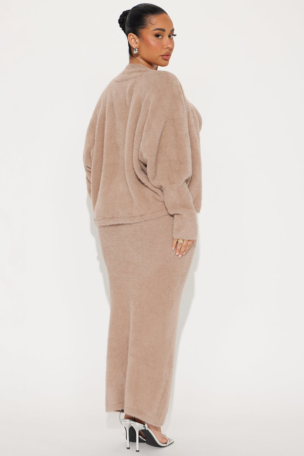 Staying Cozy Maxi Dress Set - Mocha