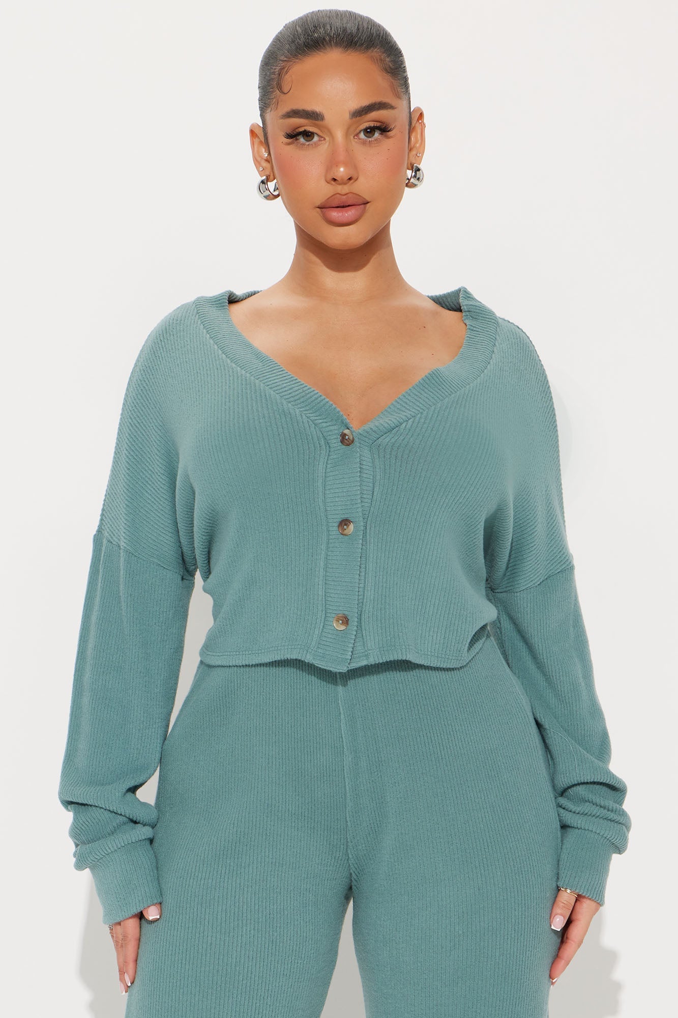 Cozy N Chill Pant Set - Teal