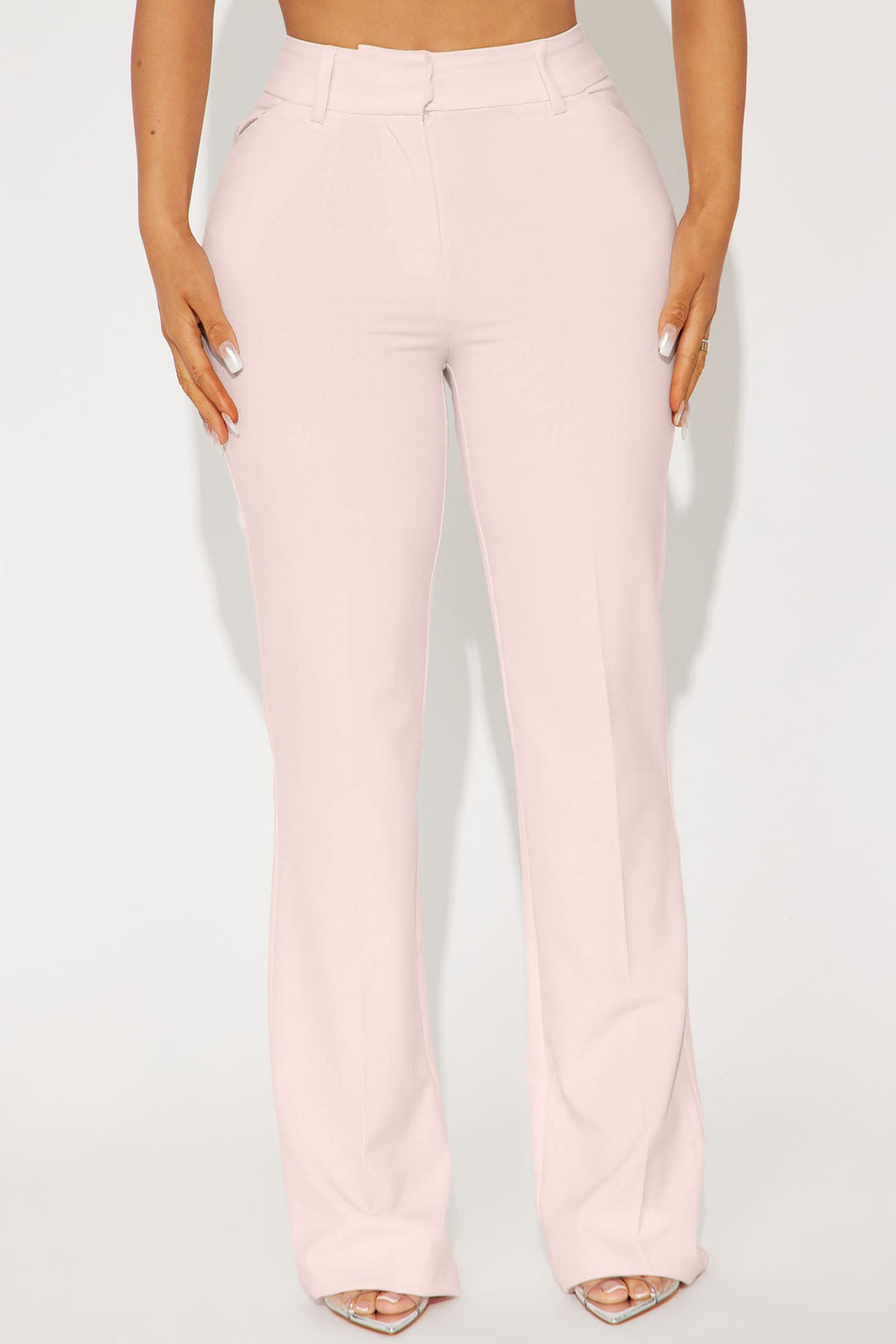 Tasha Dressy High Rise Pants - Blush