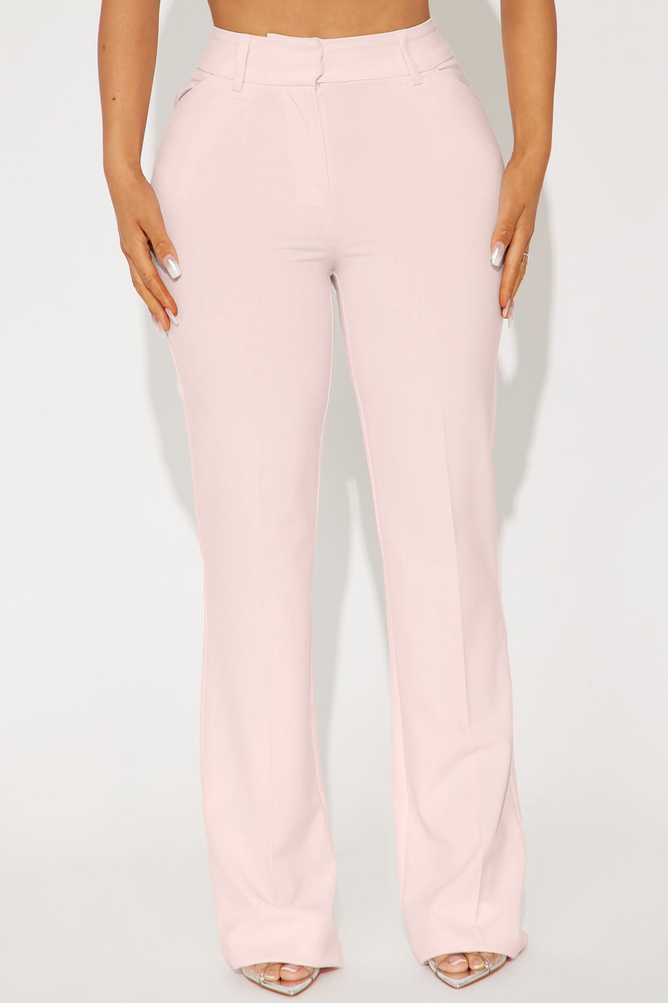 Tasha Dressy High Rise Pants - Blush