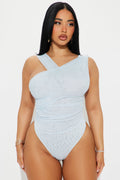 Kristen Mesh Bodysuit - Light Blue
