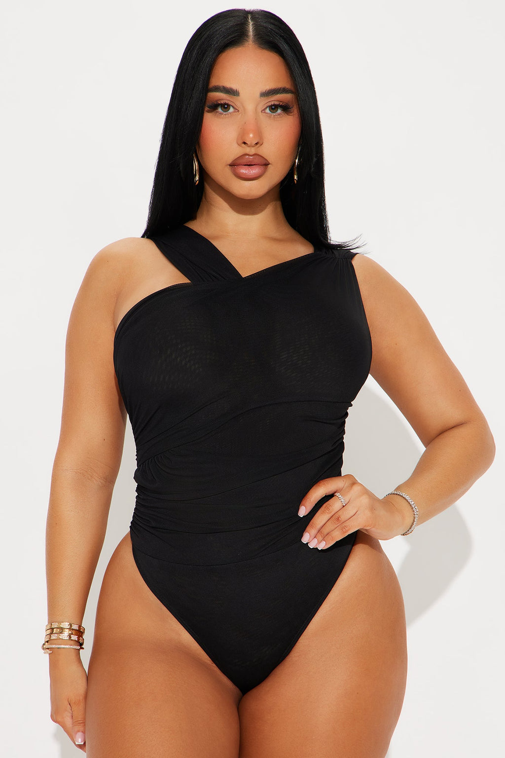 Kristen Mesh Bodysuit - Black