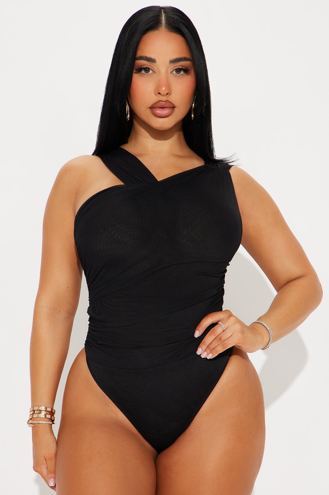 Kristen Mesh Bodysuit - Black