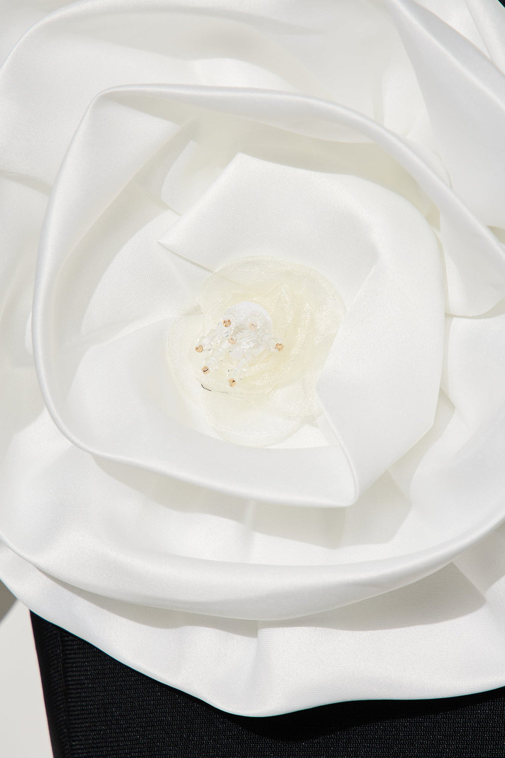 Rosetta Bandage Gown - Black/White