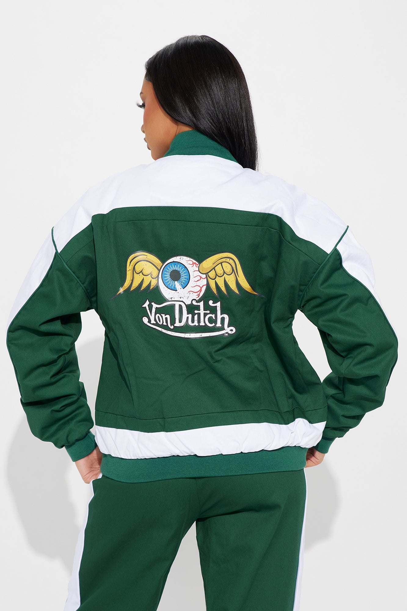 Von Dutch Bomber Jacket - Hunter Green