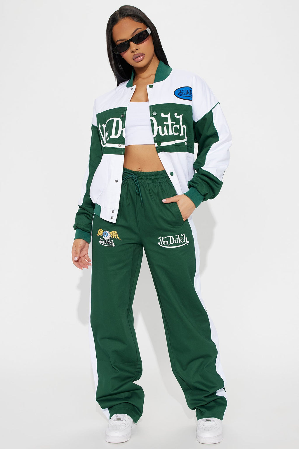 Von Dutch Bomber Jacket - Hunter Green
