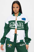 Von Dutch Bomber Jacket - Hunter Green