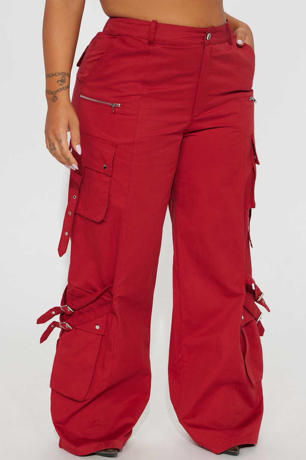 Don't Need Your Approval Cargo Pant - Brick Red