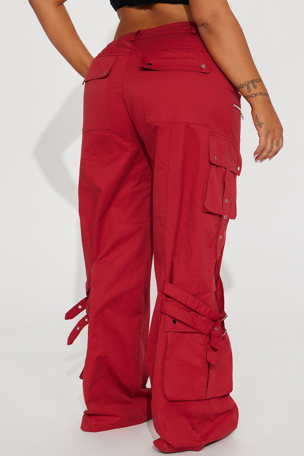 Don't Need Your Approval Cargo Pant - Brick Red