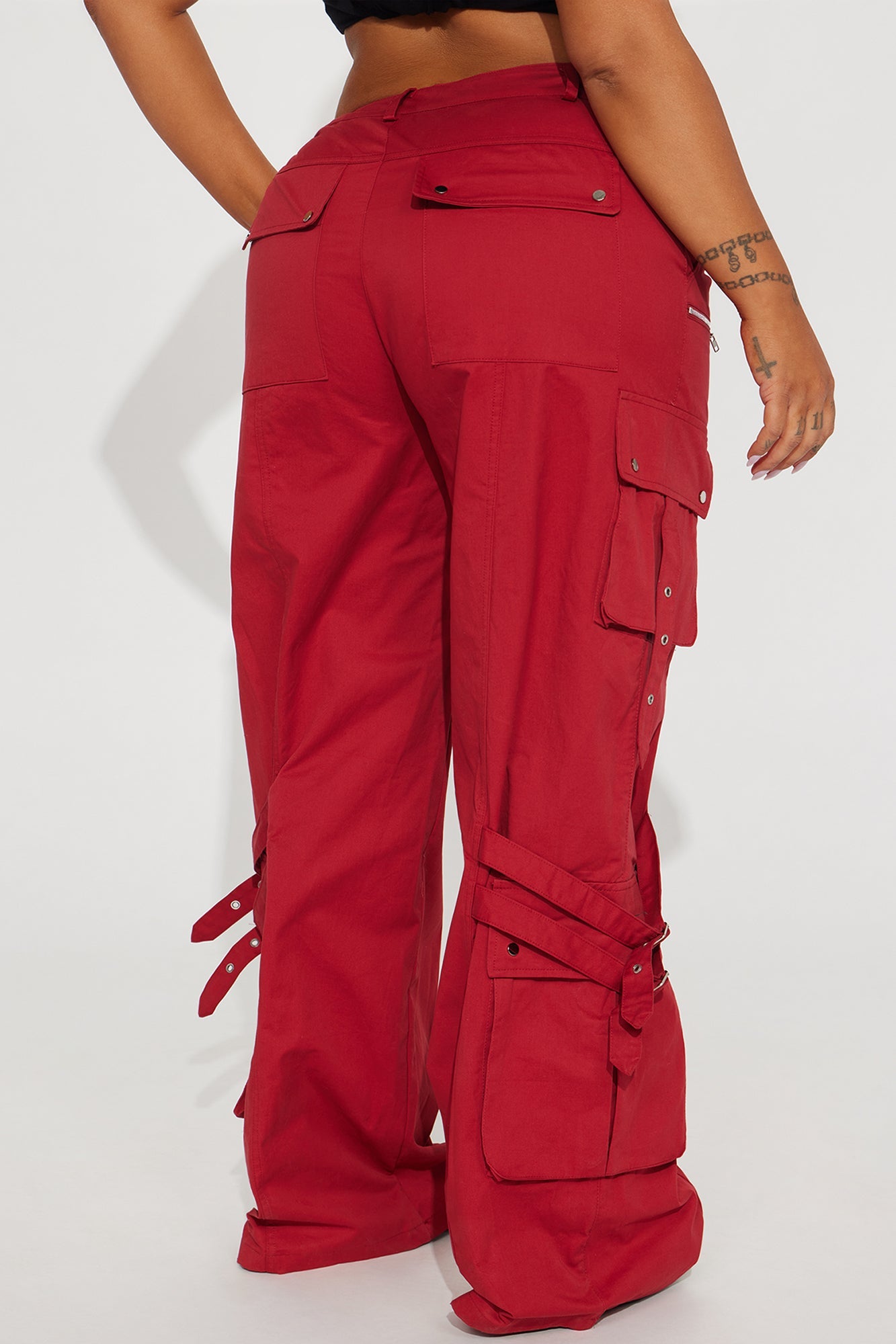Don't Need Your Approval Cargo Pant - Brick Red