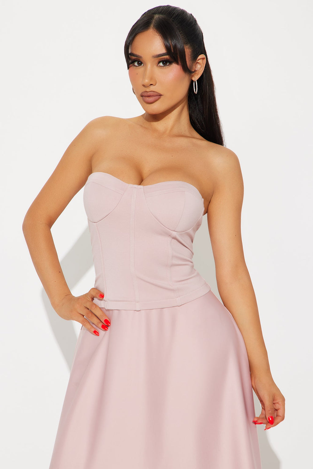 Jalen Satin Maxi Dress - Mauve