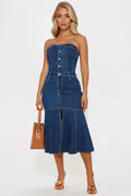 Main One Denim Midi Dress - Dark Wash