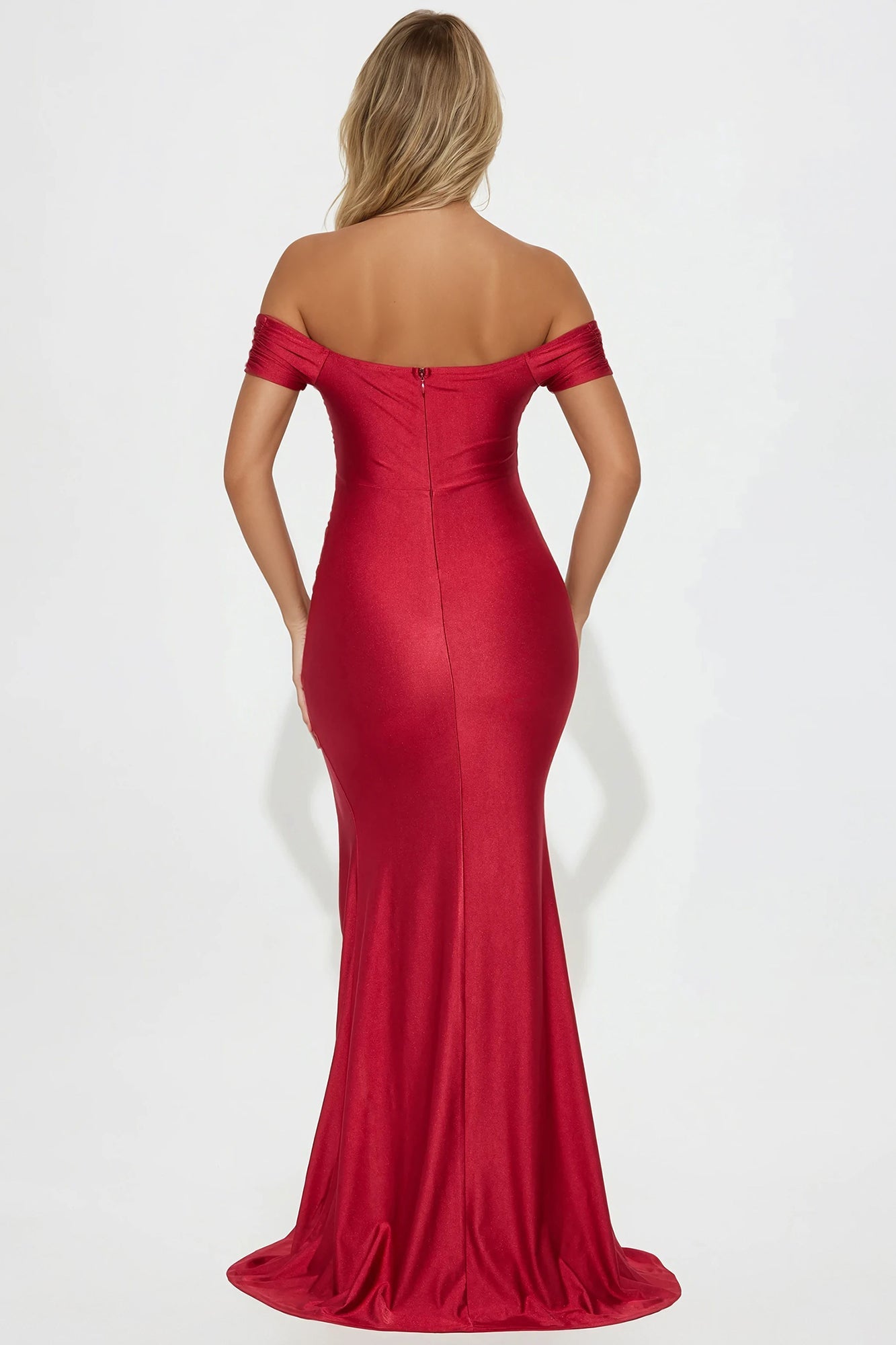 Take A Look Gown - Burgundy