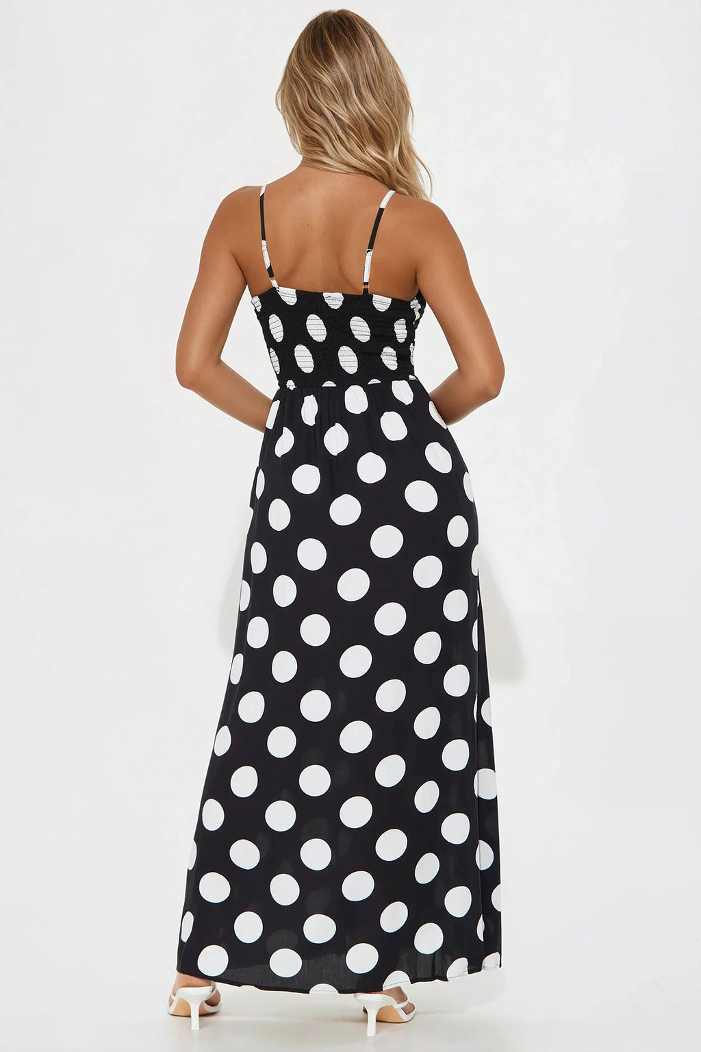 Anna Maxi Dress - Black/White