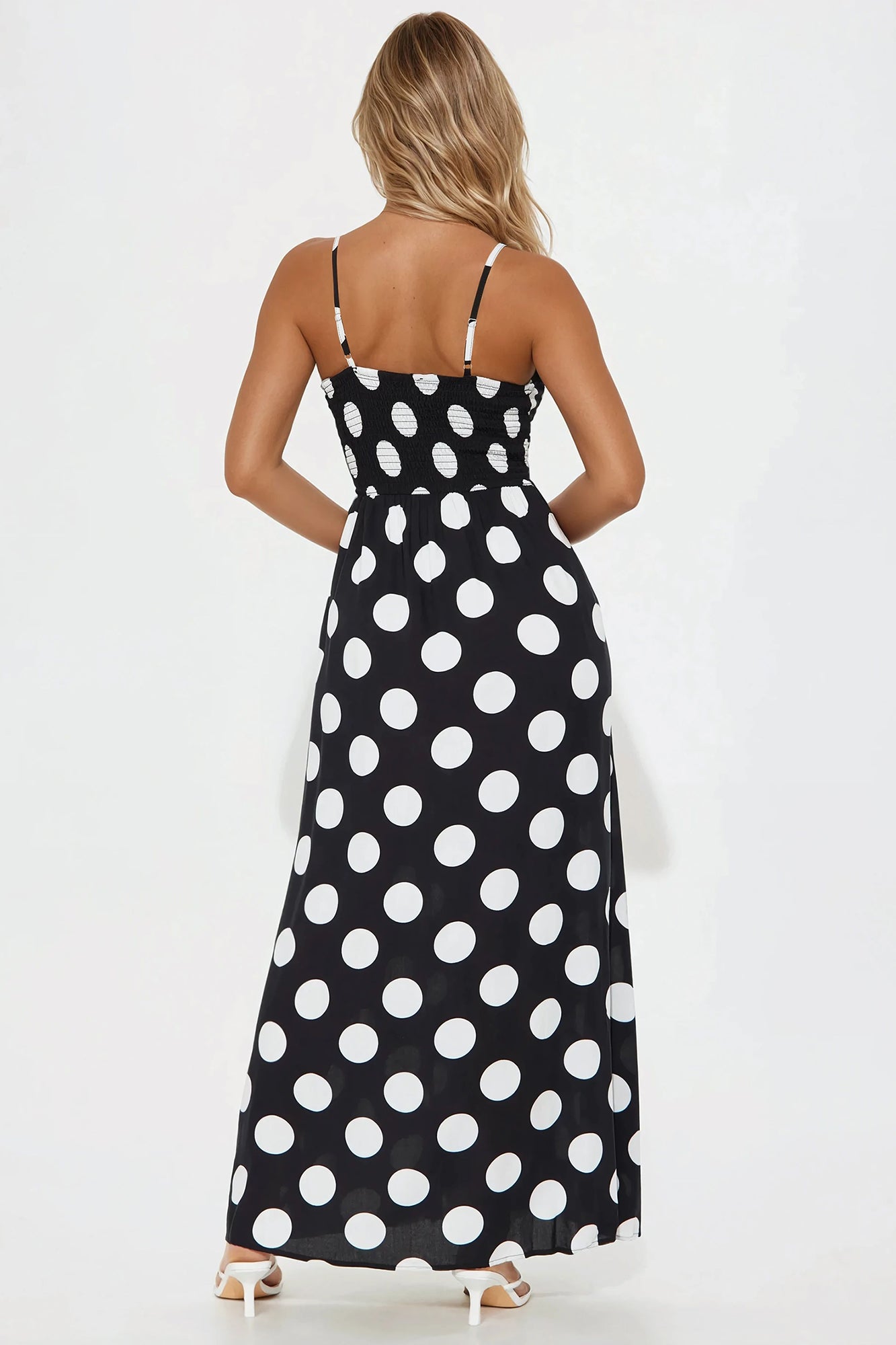 Anna Maxi Dress - Black/White