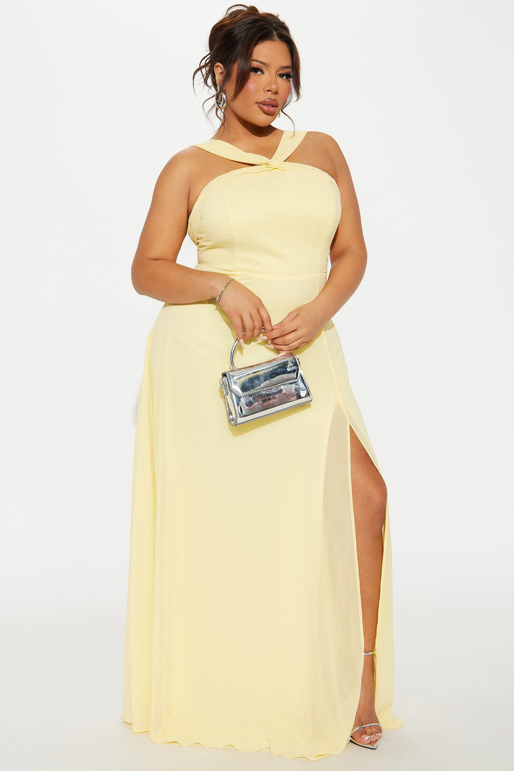 Natalie Chiffon Maxi Dress - Butter Yellow