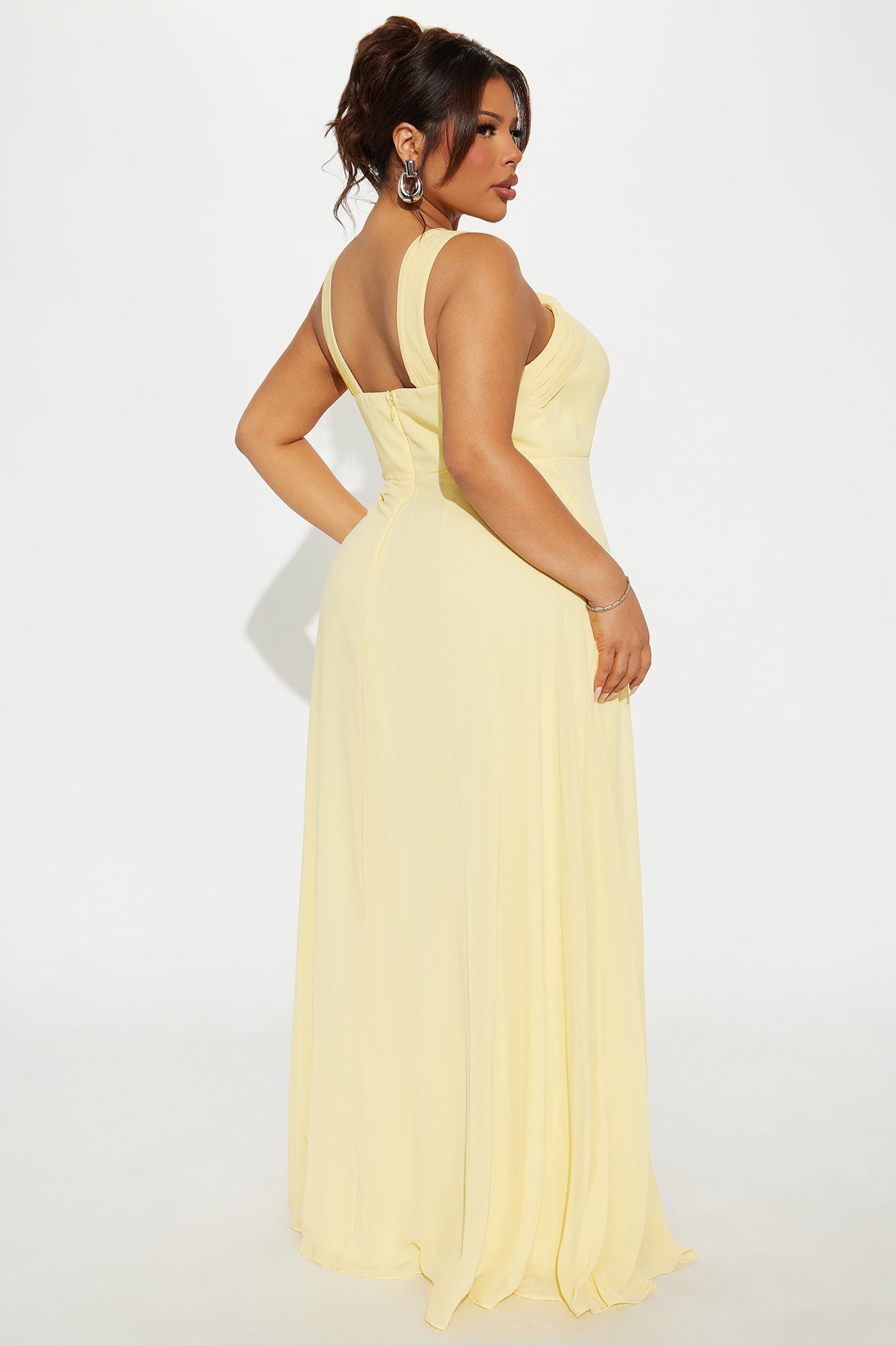 Natalie Chiffon Maxi Dress - Butter Yellow