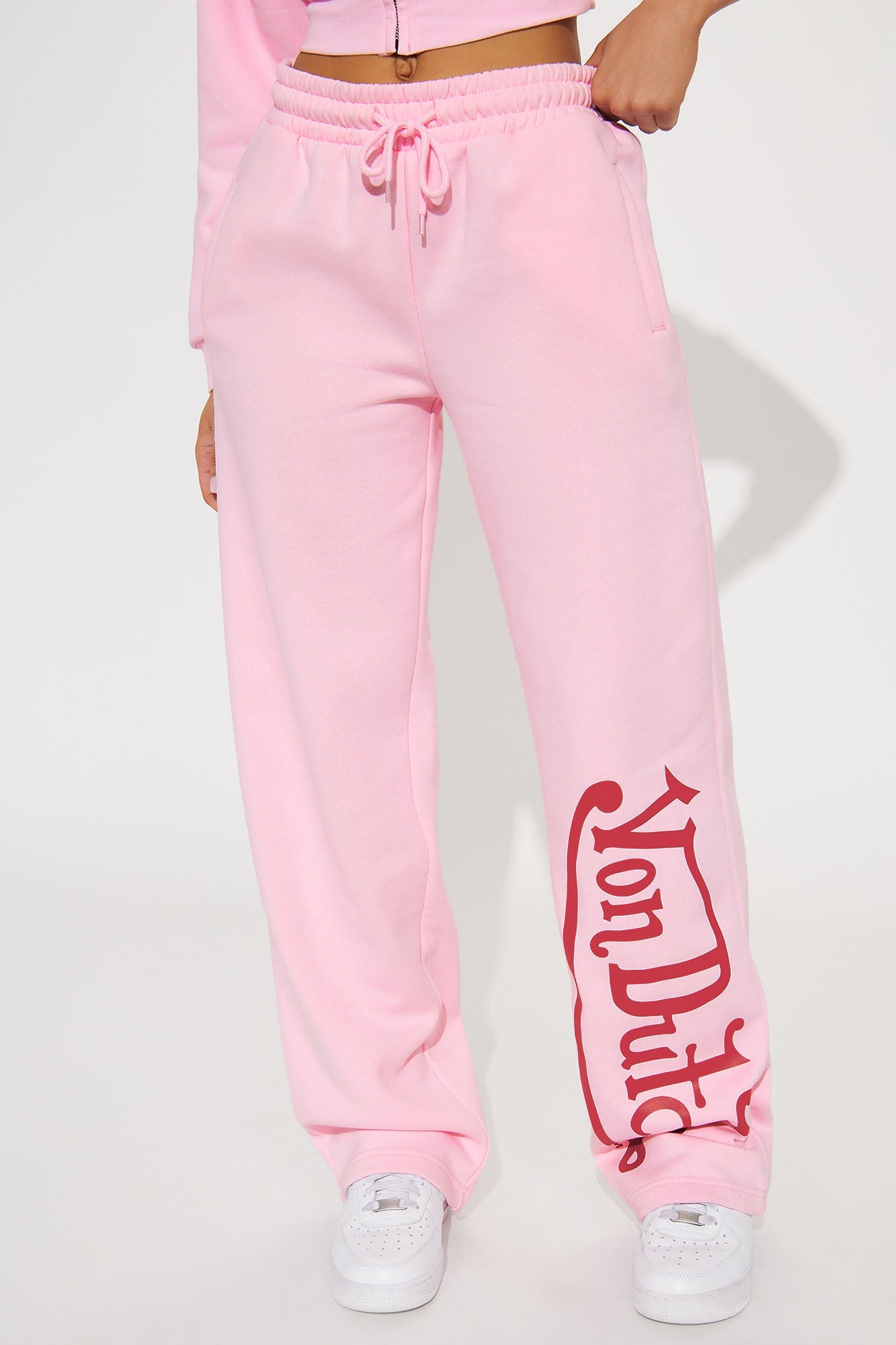 Von Dutch Wide Leg Pant - Light Pink