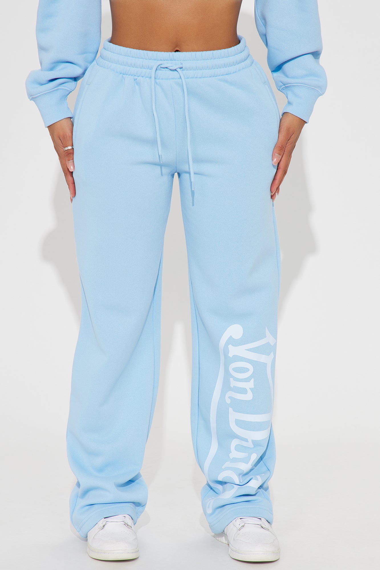 Von Dutch Distressed Wide Leg Pant - Blue