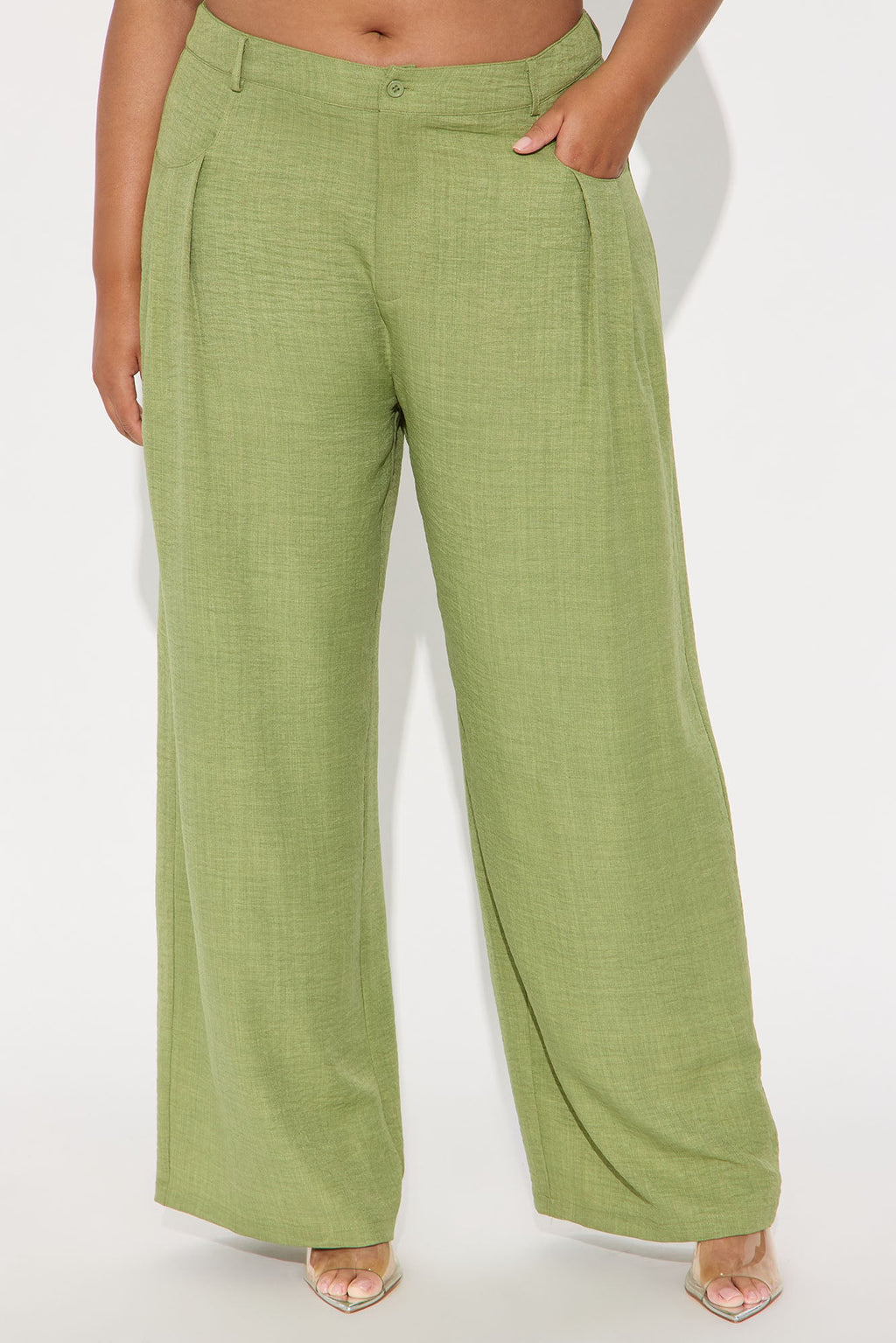 Matson Wide Leg Trouser - Sage