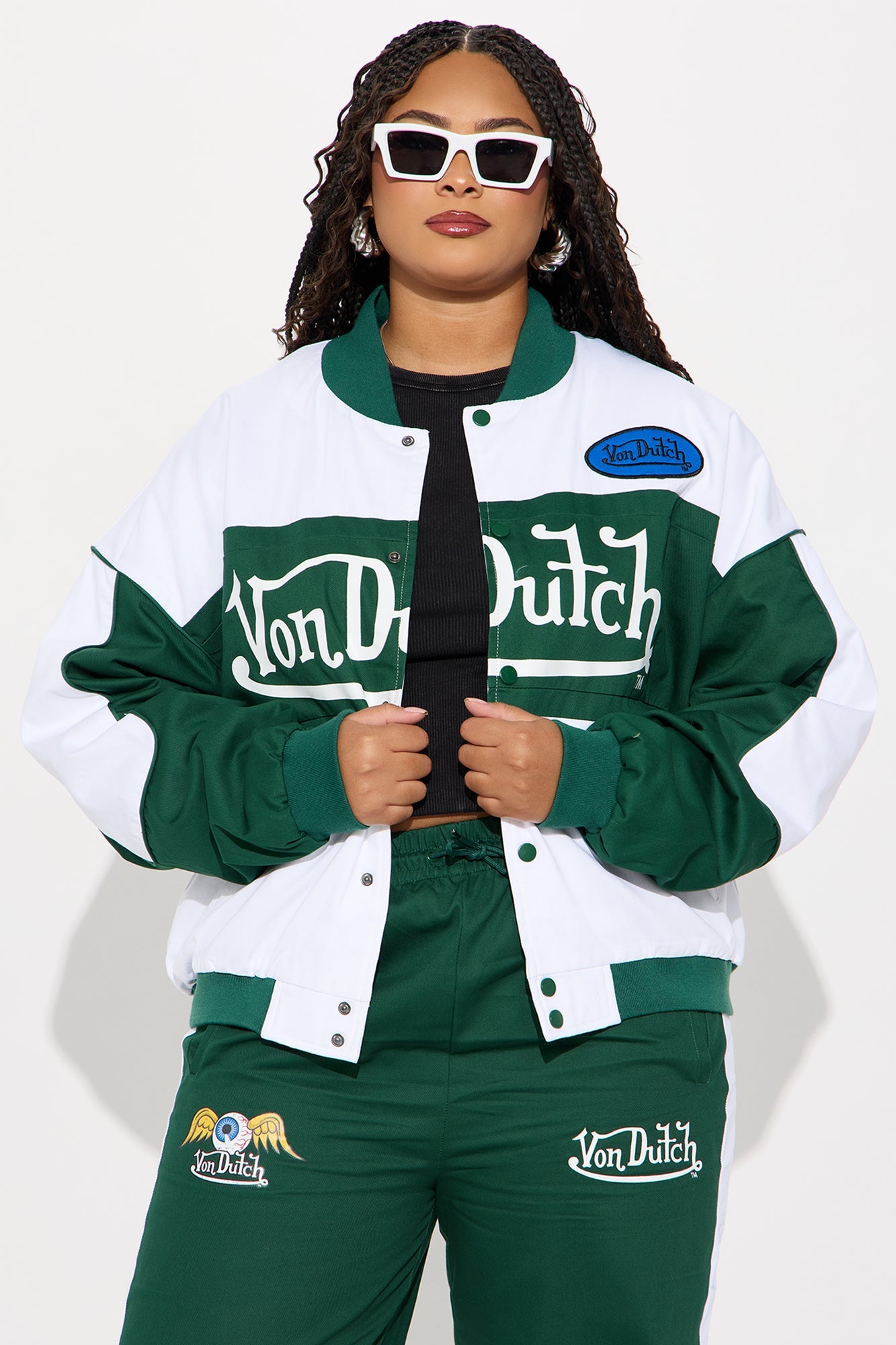 Von Dutch Bomber Jacket - Hunter Green