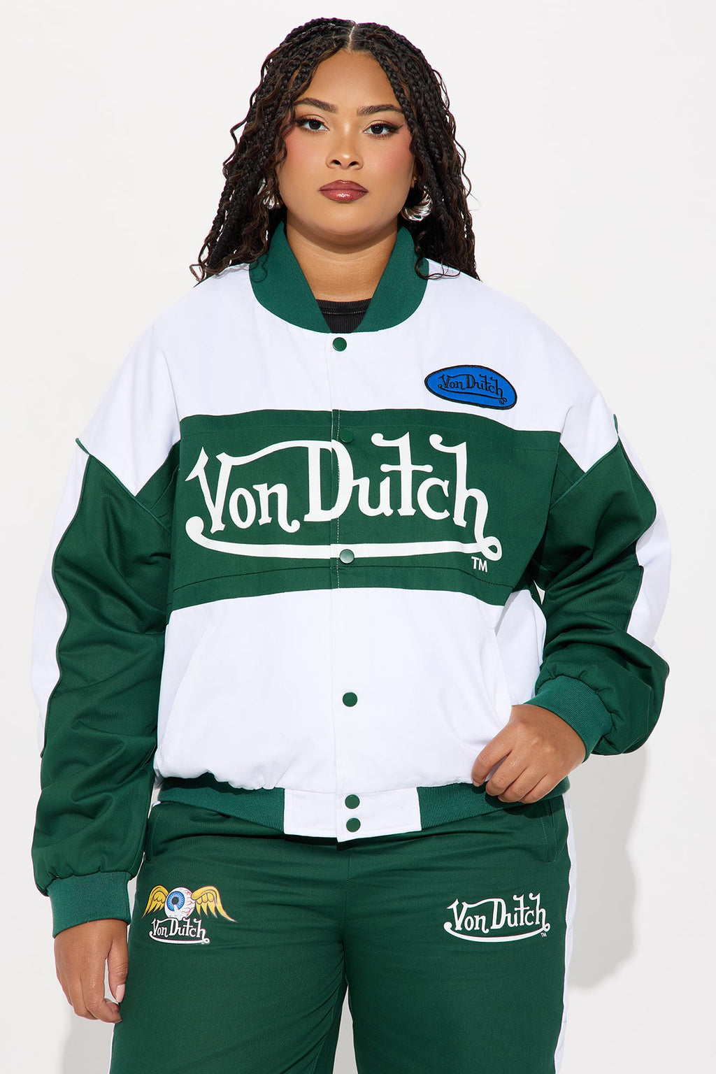 Von Dutch Bomber Jacket - Hunter Green