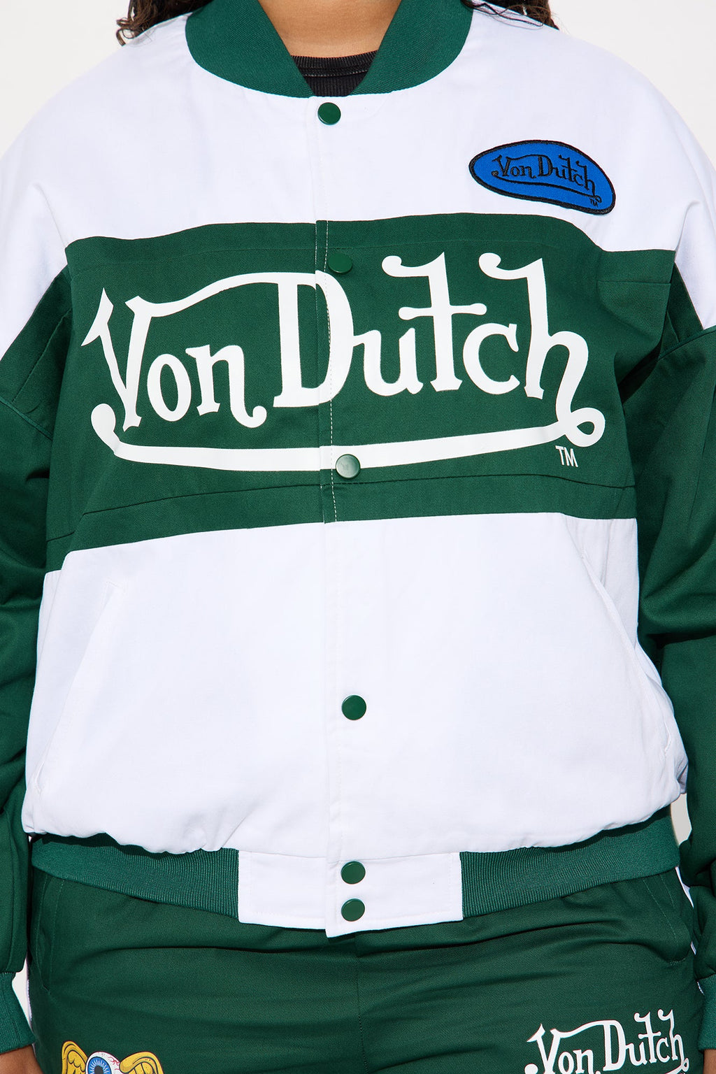 Von Dutch Bomber Jacket - Hunter Green