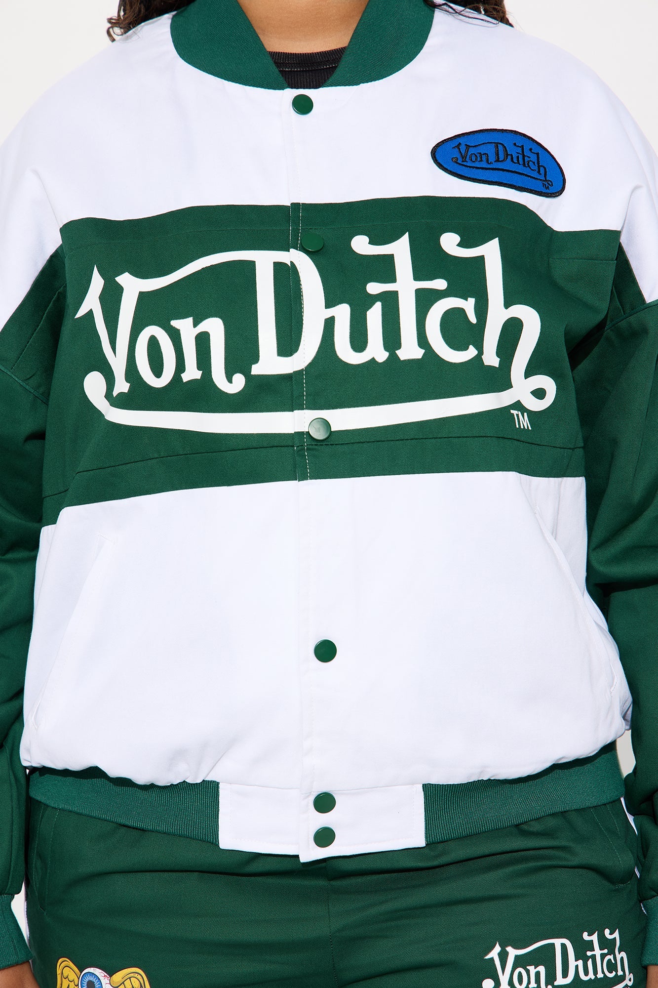 Von Dutch Bomber Jacket - Hunter Green
