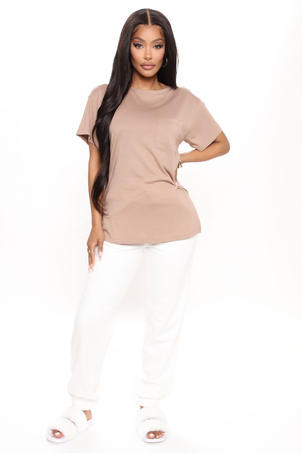 Laid Back Chillin' Pocket Tee - Mocha