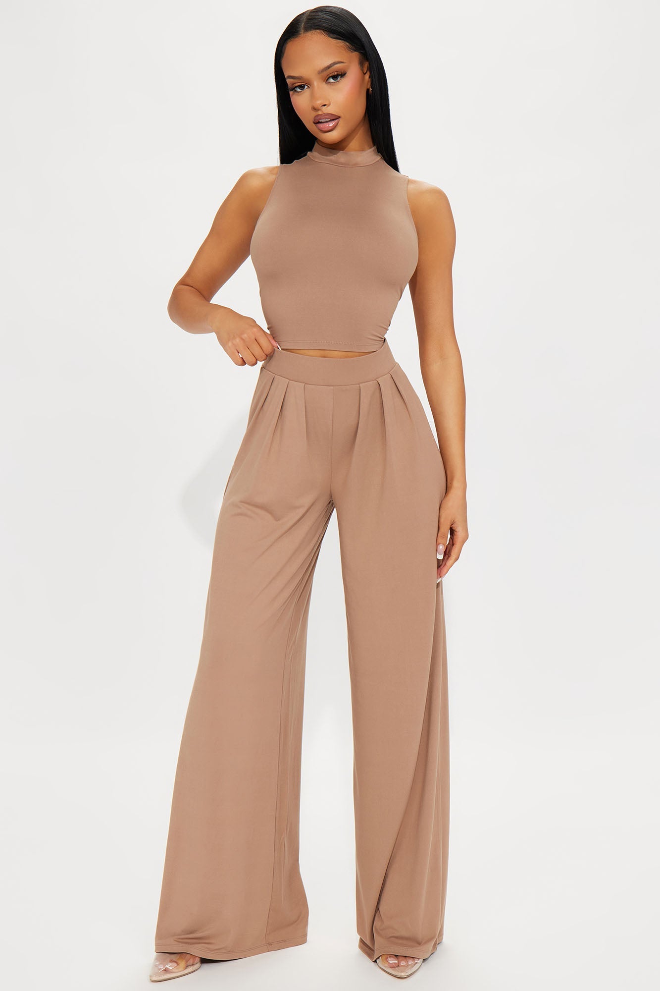 Endless Moment Pant Set - Mocha