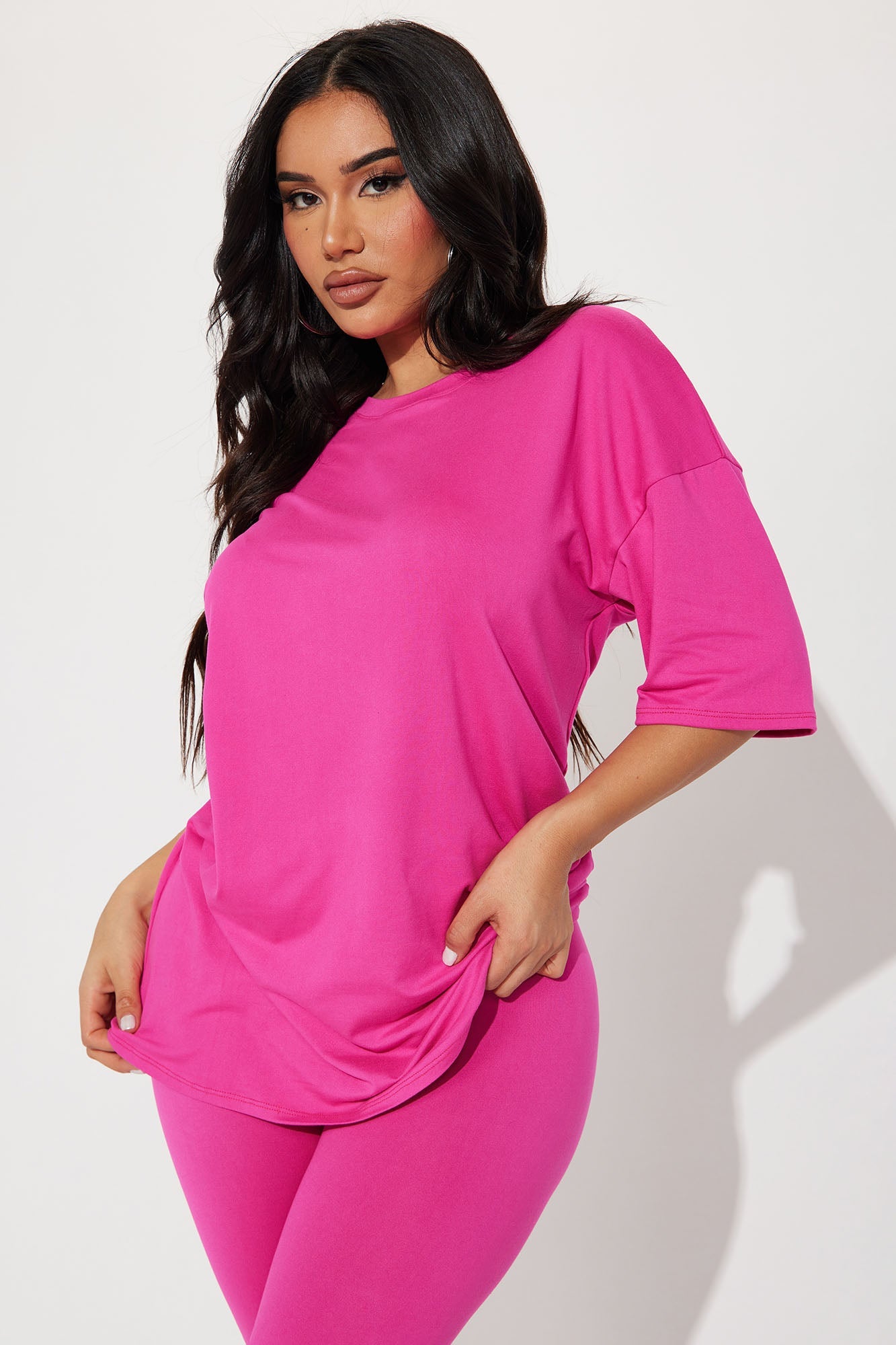 Weekend Vibes Legging Set - Fuchsia