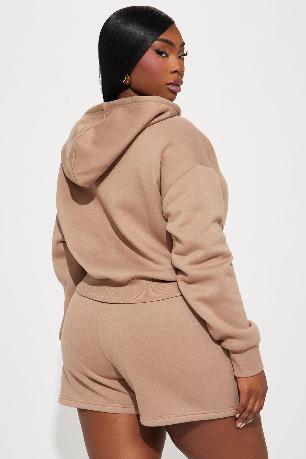 Brianna Sweatshirt Set - Mocha
