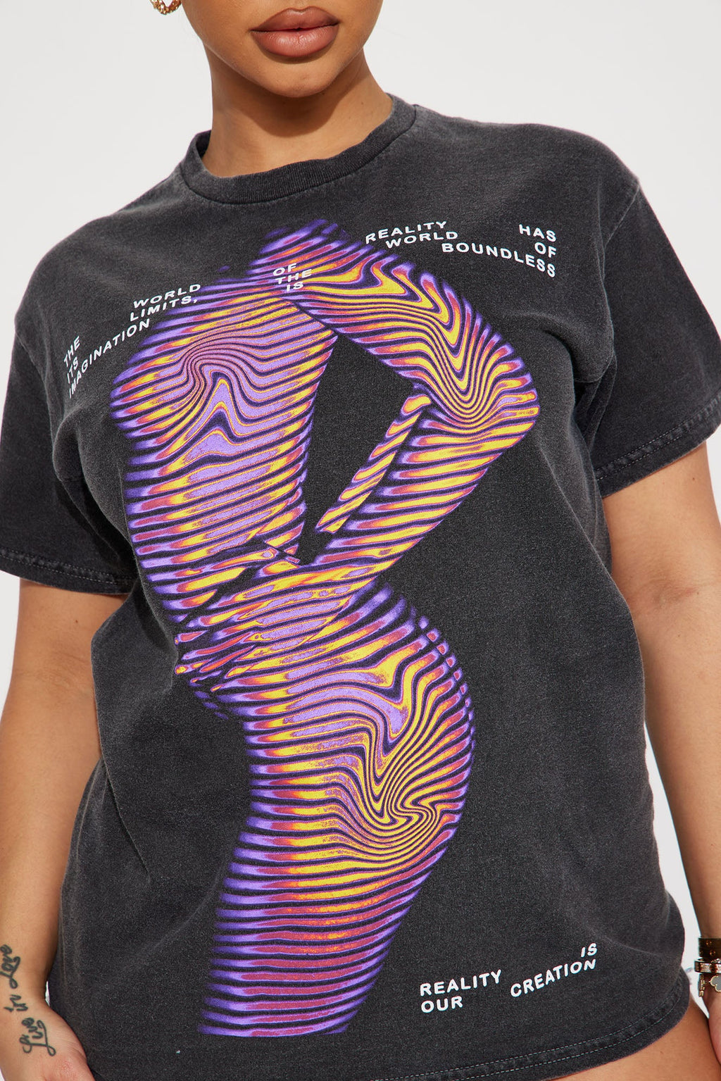 My Reality Washed Tshirt - Charcoal