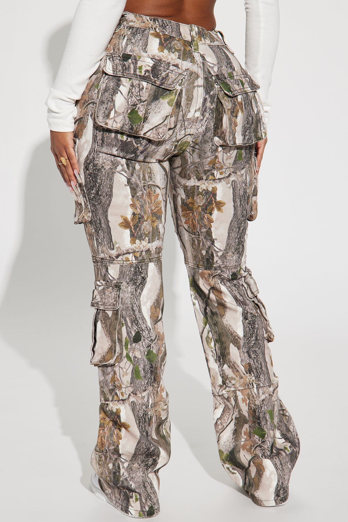 Sneak Attack Non Stretch Camo Cargo Jean - Taupe/combo