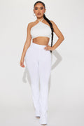 Adriana Flare Pant - White