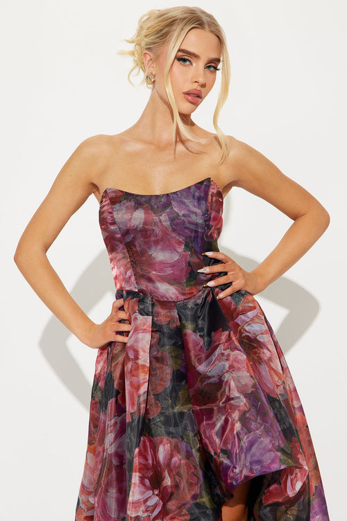 Always Admire You Taffeta Gown - Pink/combo