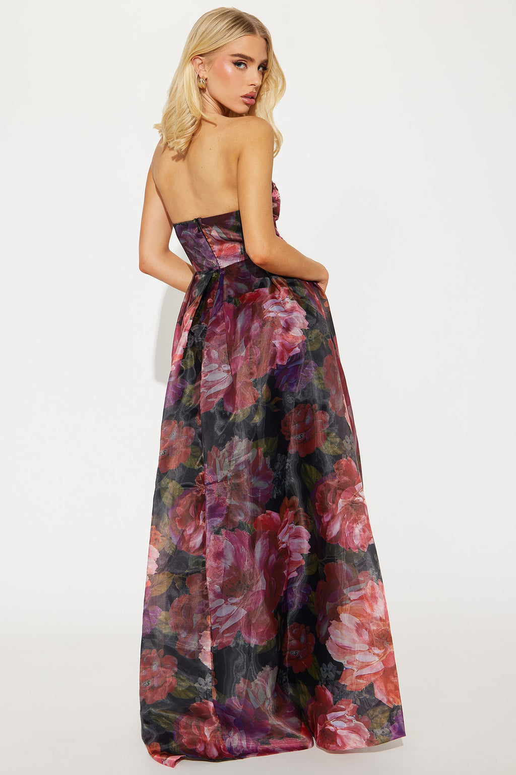 Always Admire You Taffeta Gown - Pink/combo