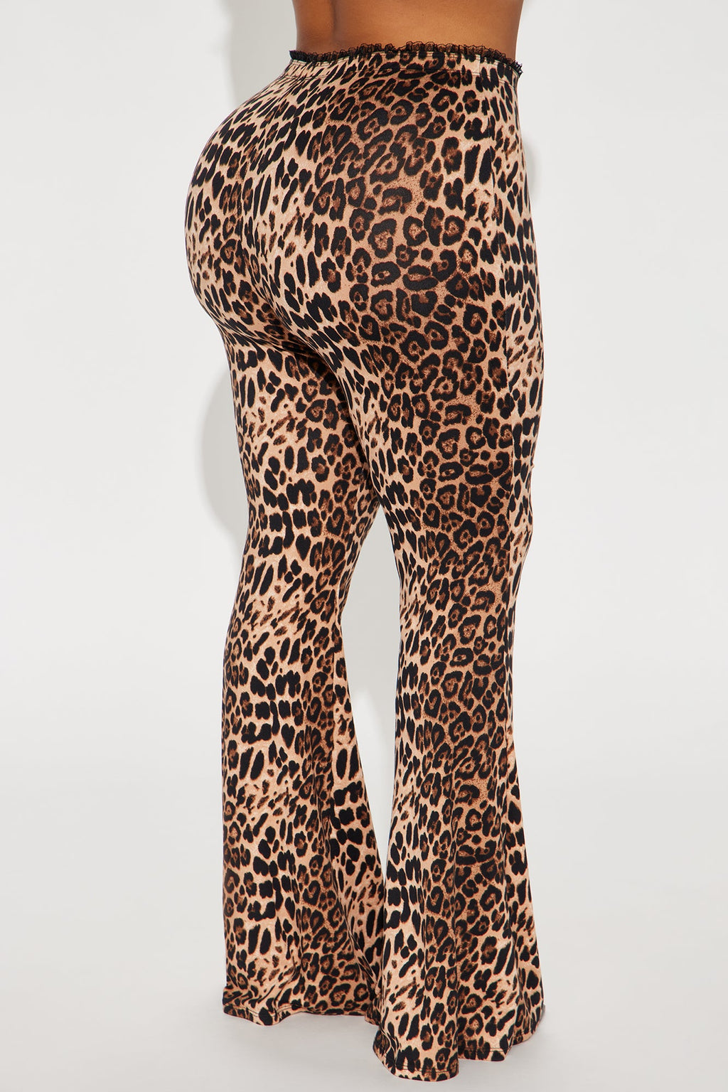 Feline Behavior Leopard Flare Pant - Brown/combo