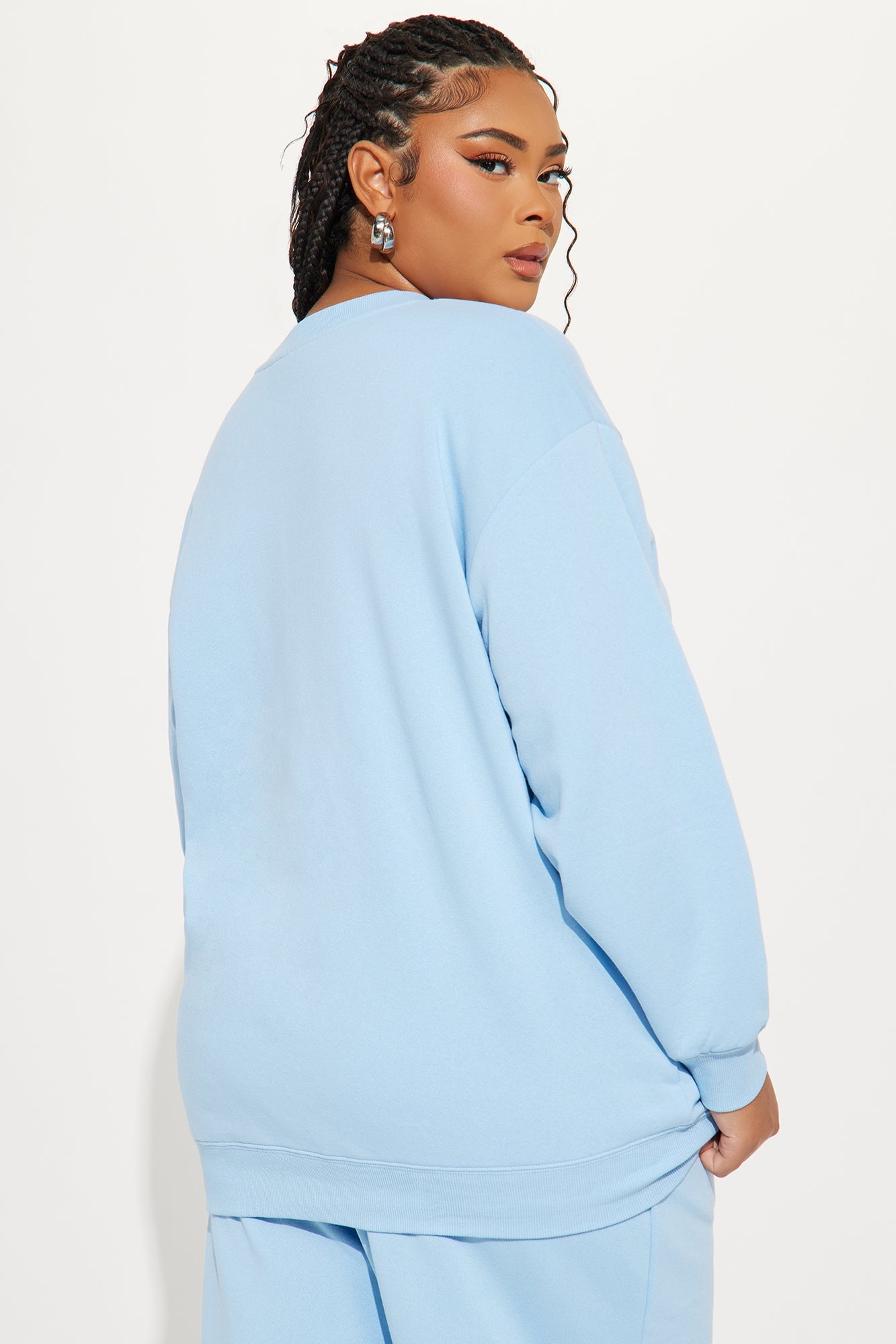 Von Dutch Distressed Crewneck Sweatshirt - Blue