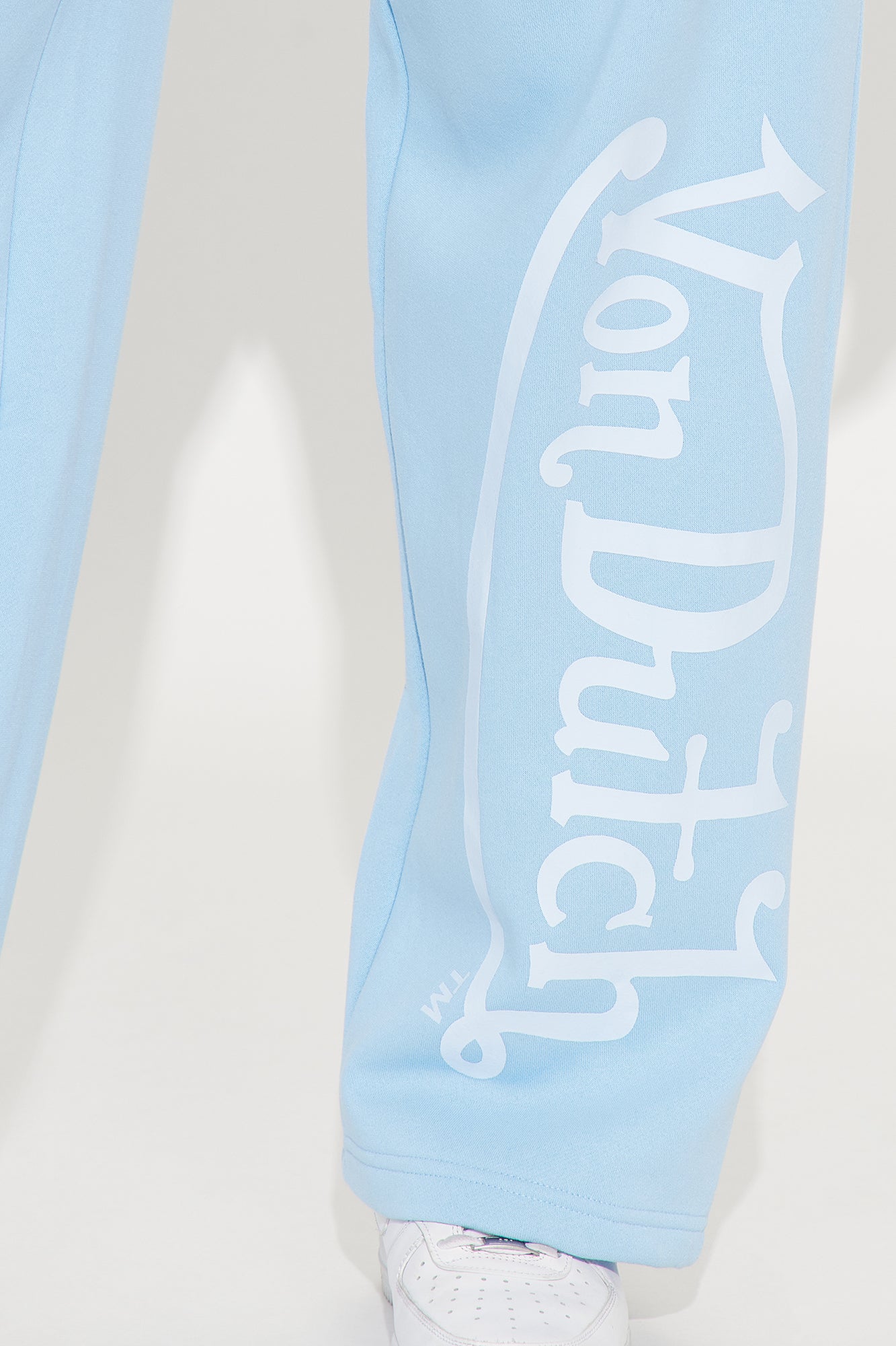 Von Dutch Distressed Wide Leg Pant - Blue