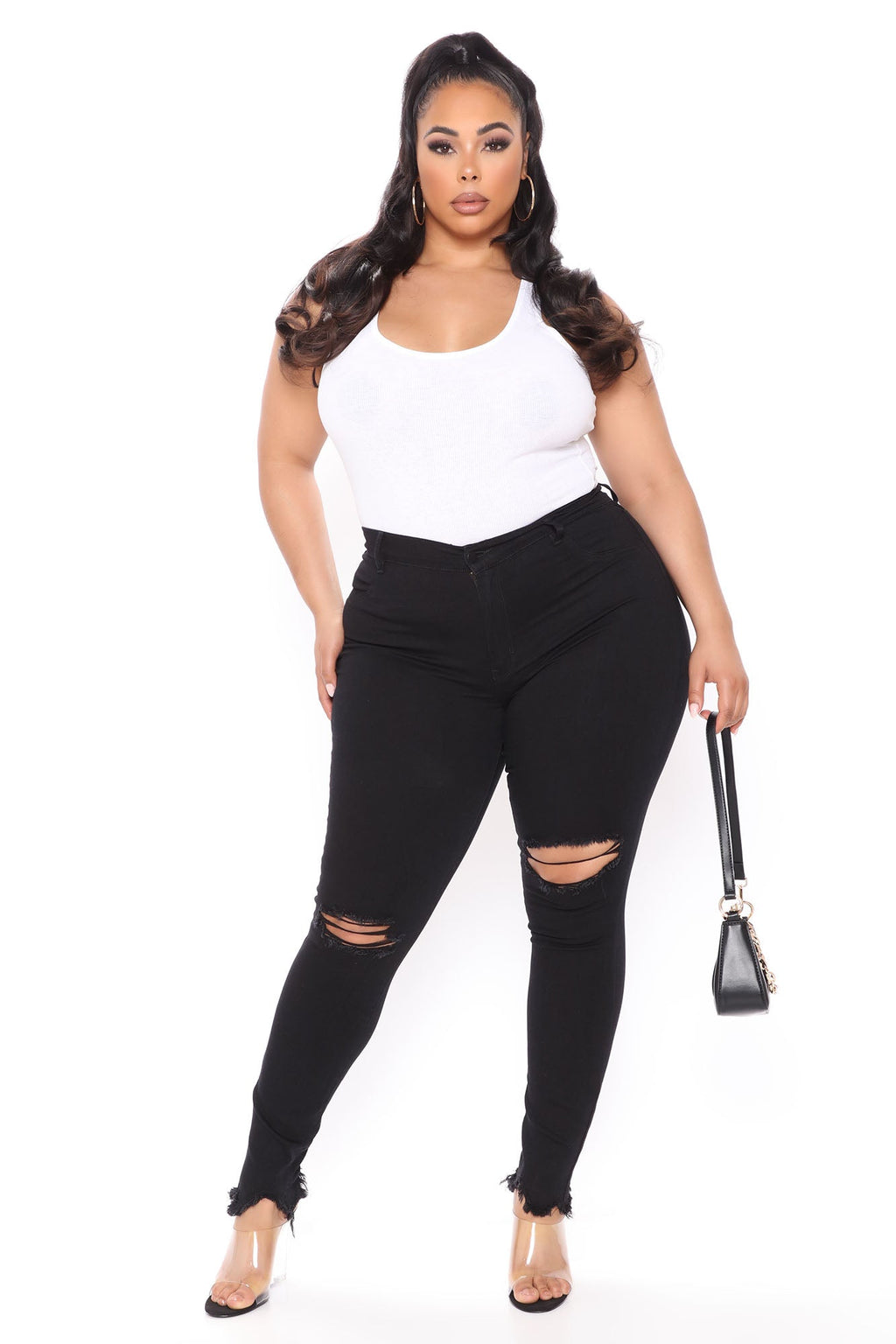 Essential Racer Back Tank Top - White