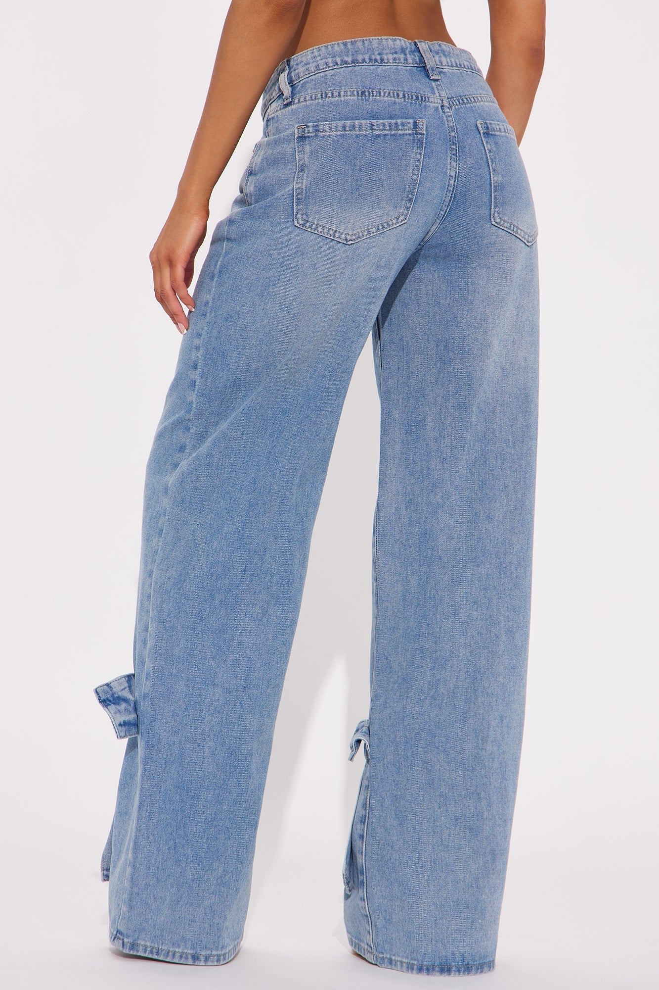 Take a Bow Wide Leg Jean - Medium Wash