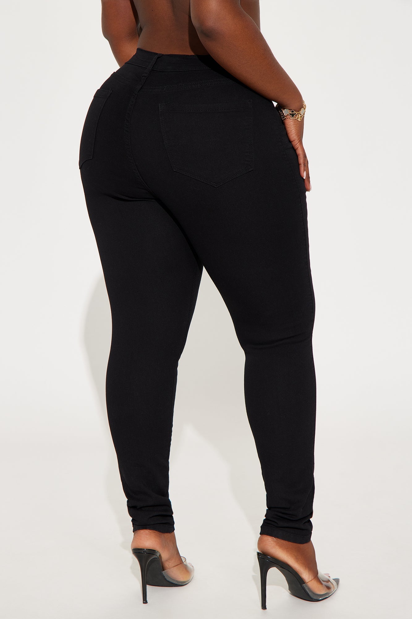 Catalina Classic High Rise Skinny Jeans - Black