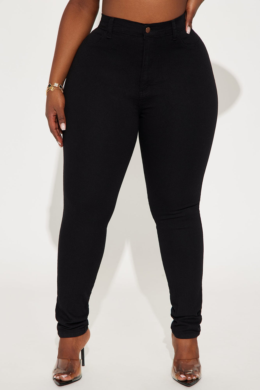 Catalina Classic High Rise Skinny Jeans - Black