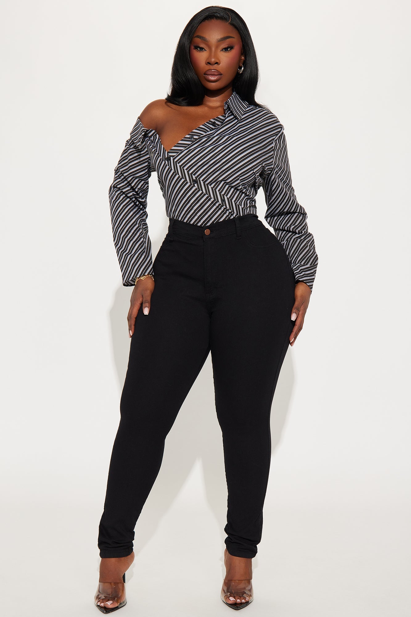 Catalina Classic High Rise Skinny Jeans - Black