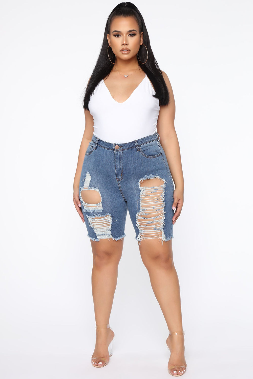 Khloe II Shorts - Medium Wash