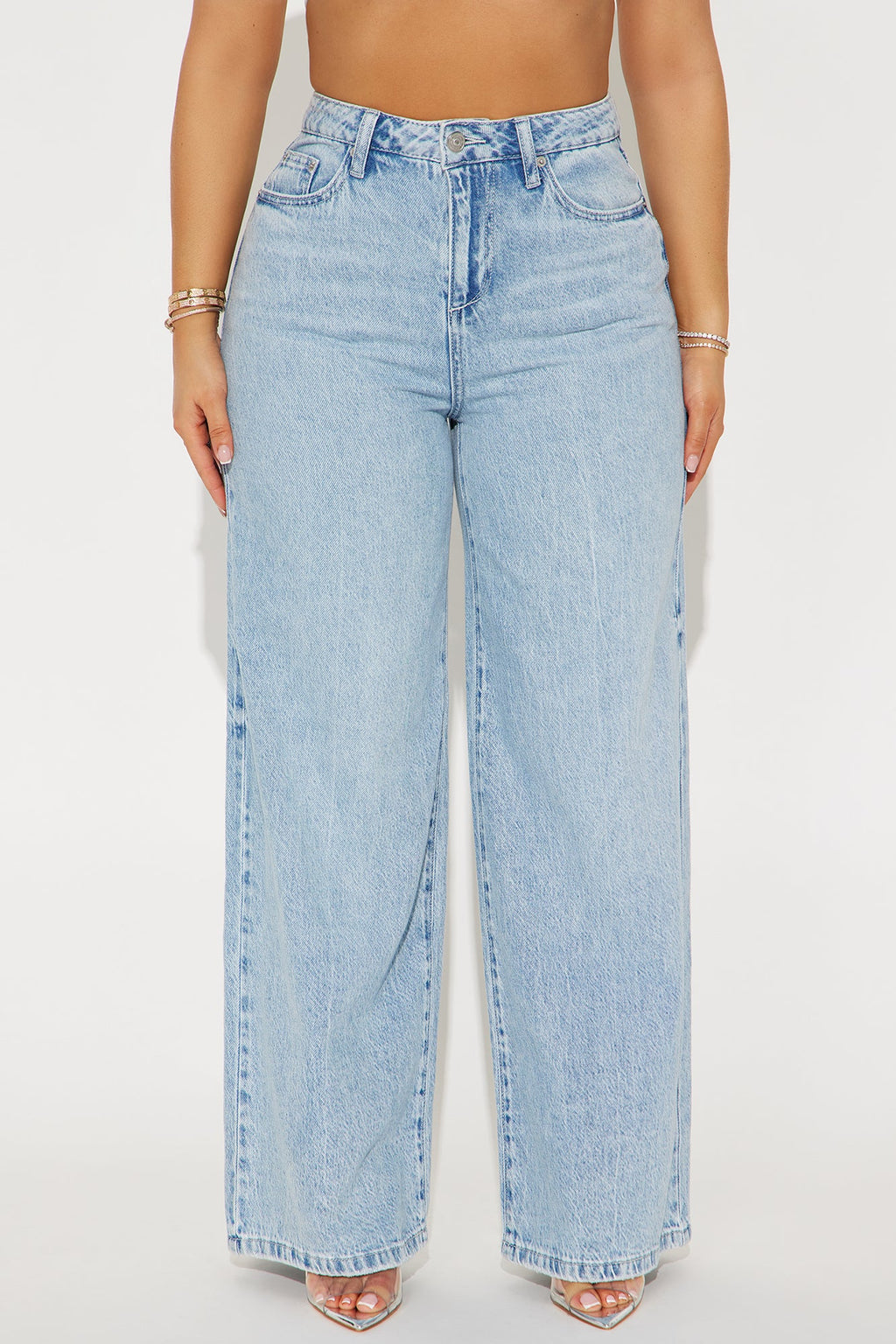 Solange Baggy Wide Leg Jeans - Vintage Wash
