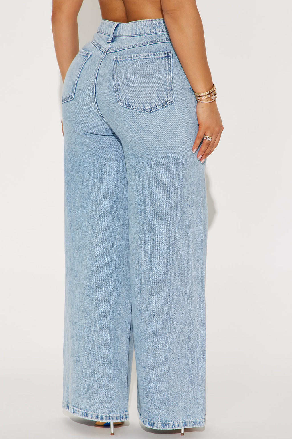 Solange Baggy Wide Leg Jeans - Vintage Wash